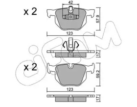 Комплект тормозных колодок CIFAM 822-643-0