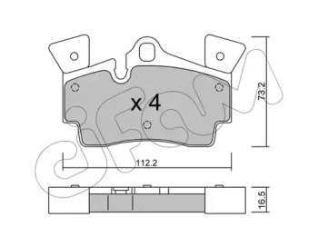 Комплект тормозных колодок CIFAM 822-655-1