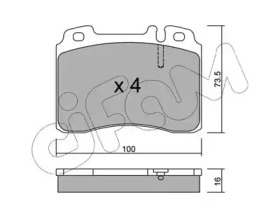 Комплект тормозных колодок CIFAM 822-667-1