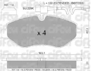 Комплект тормозных колодок, дисковый тормоз CIFAM 822-671-2K