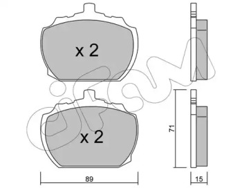 Комплект тормозных колодок CIFAM 822-678-0