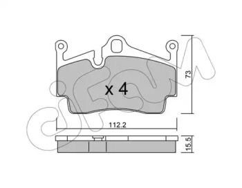 Комплект тормозных колодок CIFAM 822-894-0