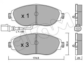 Комплект тормозных колодок CIFAM 822-952-0