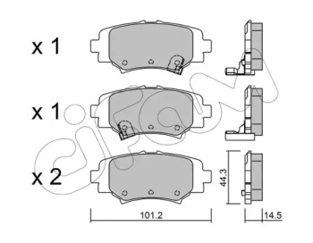 Комплект тормозных колодок CIFAM 822-993-0
