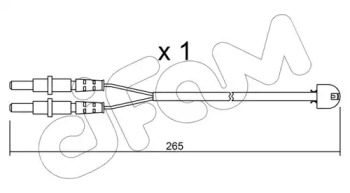 Сигнализатор, износ тормозных колодок CIFAM SU.053