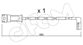 Сигнализатор, износ тормозных колодок CIFAM SU.082