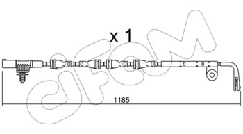 Сигнализатор, износ тормозных колодок CIFAM SU.229
