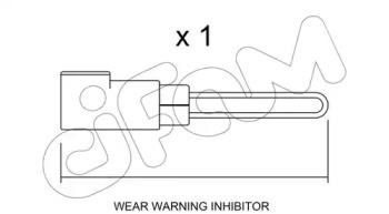 Сигнализатор, износ тормозных колодок CIFAM SU.258