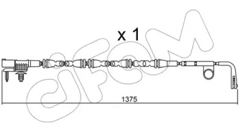 Сигнализатор, износ тормозных колодок CIFAM SU.315