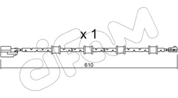 Сигнализатор, износ тормозных колодок CIFAM SU.321