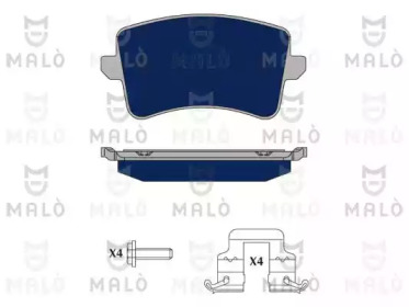 Комплект тормозных колодок MALÒ 1050163