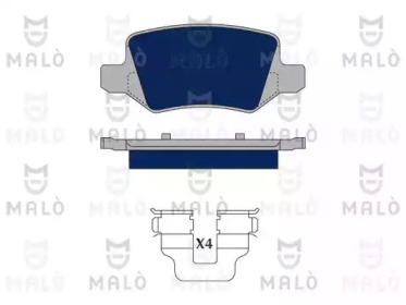 Комплект тормозных колодок MALÒ 1050181