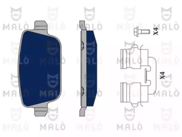 Комплект тормозных колодок MALÒ 1050394