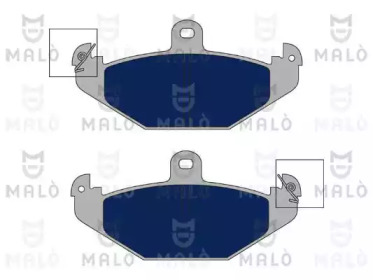 Комплект тормозных колодок MALÒ 1050666