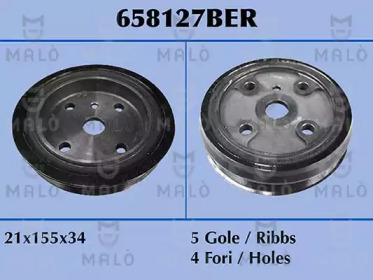 Ременный шкив MALÒ 658127BER