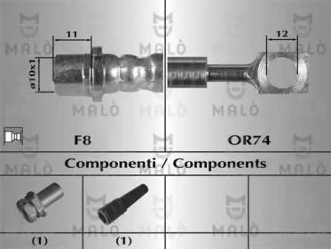 Тормозной шланг MALÒ 80340