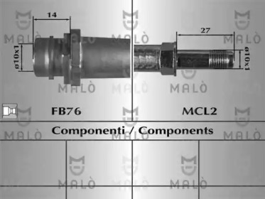 Шлангопровод MALÒ 80760