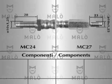 Шлангопровод MALÒ 8285