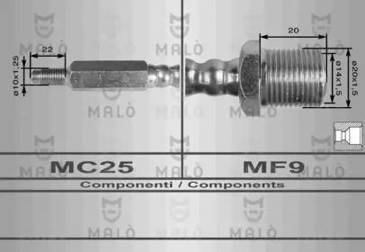 Шлангопровод MALÒ 8334