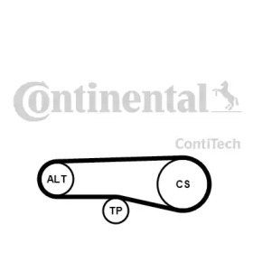 Поликлиновой ременный комплект CONTITECH 4PK890K1