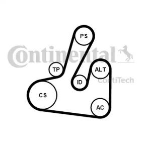 Ременный комплект CONTITECH 6PK1705K2