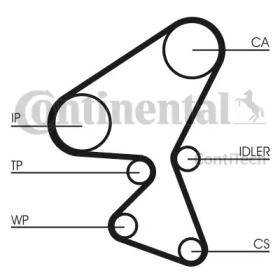 Ременный комплект CONTITECH CT1092K1