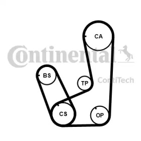 Комплект ремня ГРМ CONTITECH CT839K2PRO