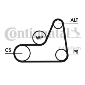 Ременный комплект CONTITECH 6PK1042 ELAST T1