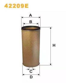 Фильтр добавочного воздуха WIX FILTERS 42209E