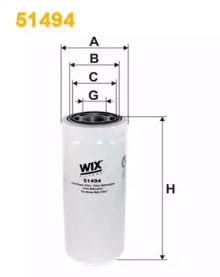 Гидрофильтр, автоматическая коробка передач WIX FILTERS 51494