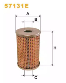 Гидрофильтр, рулевое управление WIX FILTERS 57131E