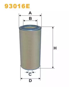 Воздушный фильтр WIX FILTERS 93016E