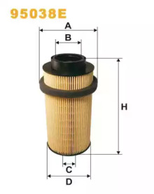 Топливный фильтр WIX FILTERS 95038E