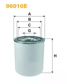 Осушитель воздуха, пневматическая система WIX FILTERS 96010E