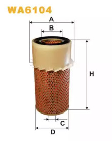 Воздушный фильтр WIX FILTERS WA6104