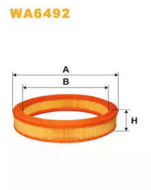 Воздушный фильтр WIX FILTERS WA6492