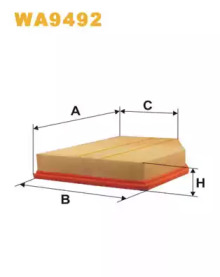 Воздушный фильтр WIX FILTERS WA9492