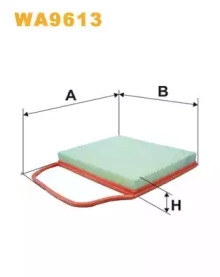 Воздушный фильтр WIX FILTERS WA9613