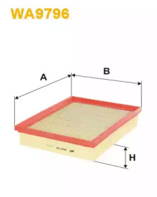 Воздушный фильтр WIX FILTERS WA9796