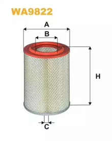 Воздушный фильтр WIX FILTERS WA9822