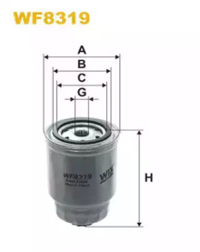 Топливный фильтр WIX FILTERS WF8319