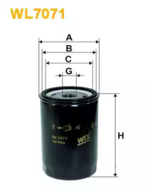 Масляный фильтр WIX FILTERS WL7071