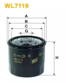 Фильтр WIX FILTERS WL7119