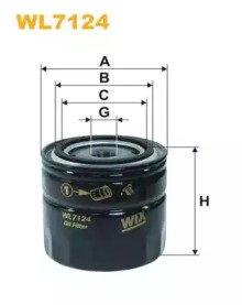 Масляный фильтр WIX FILTERS WL7124