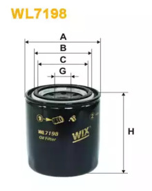 Масляный фильтр WIX FILTERS WL7198