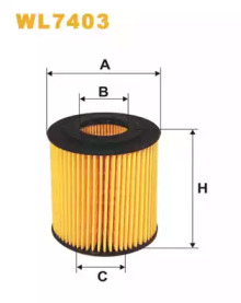 Масляный фильтр WIX FILTERS WL7403