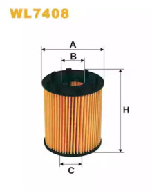 Масляный фильтр WIX FILTERS WL7408