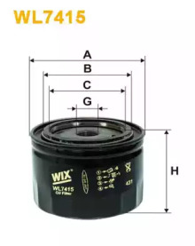 Фильтр WIX FILTERS WL7415