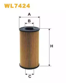 Масляный фильтр WIX FILTERS WL7424