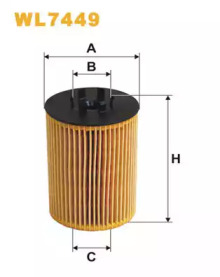 Масляный фильтр WIX FILTERS WL7449